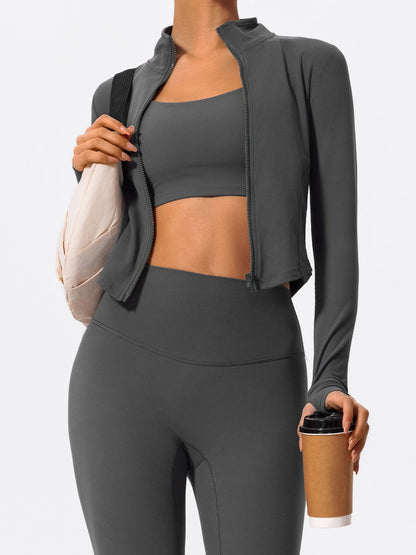 Women Zip Up Yoga Jacket | Ultra Soft Quick Dry Sports Top
