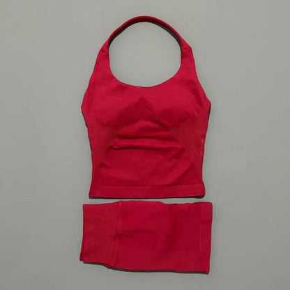 Curve & Flow Set - Seamless Halter Neck