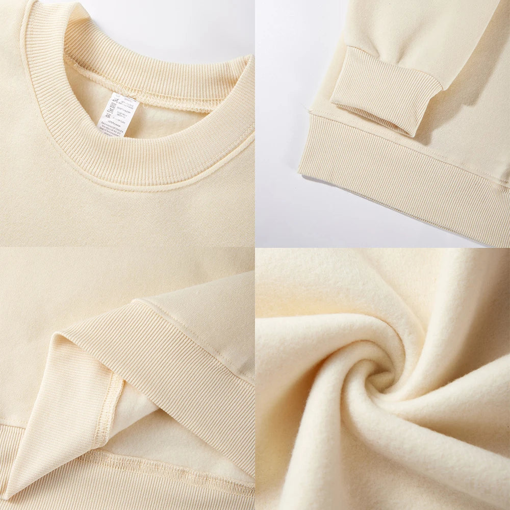 Women’s Casual Fleece Hoodie Smileprints Warm Winter Crewneck Top