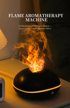 200ML Aroma Diffuser Essential Oil Lamp – Portable USB Design  Air Humidifier with Color Flame Night Light