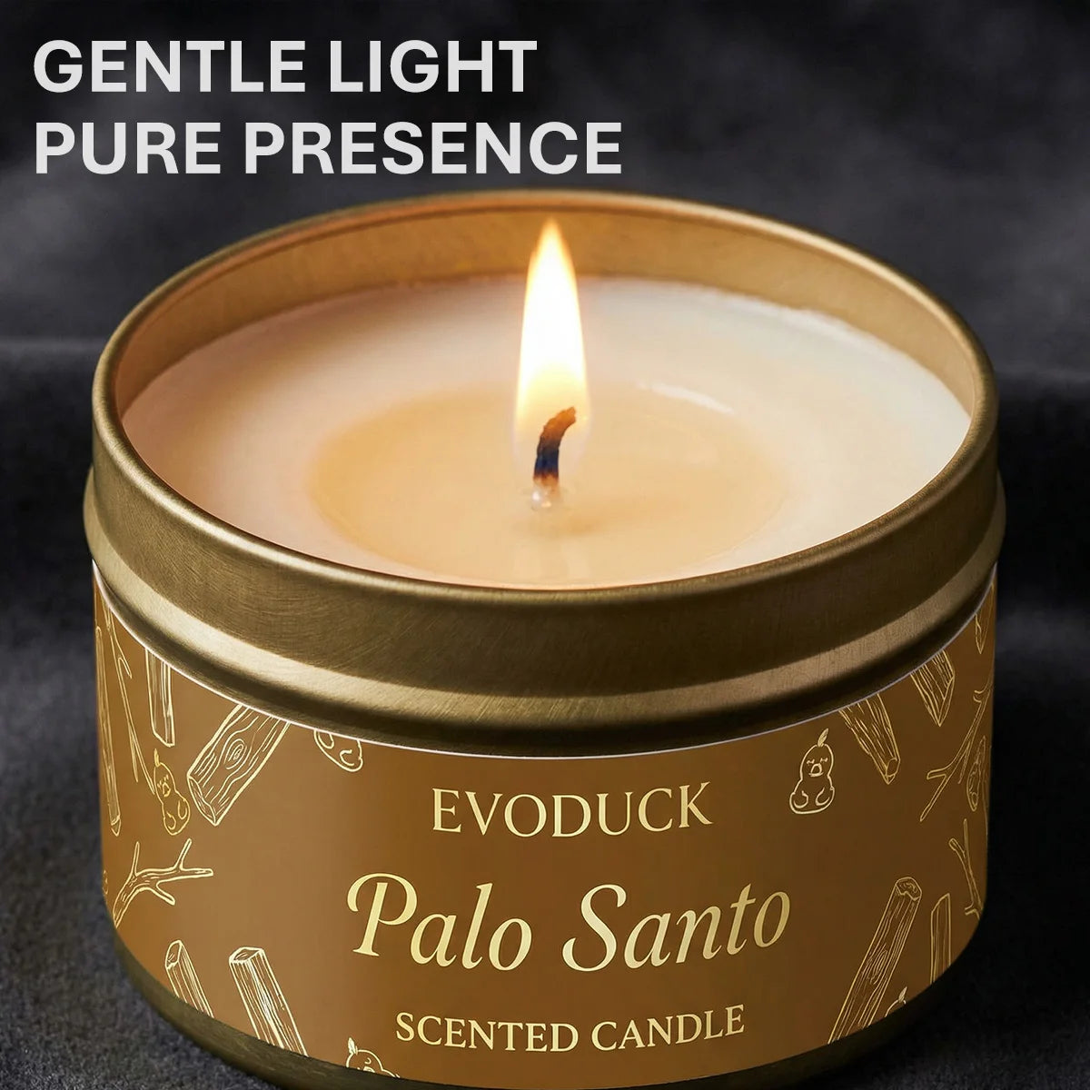 EVODUCK Palo Santo Scented Candle – Purify & Elevate Energy