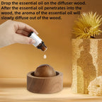 Wooden Essential Oil Diffuser – Spherical Design