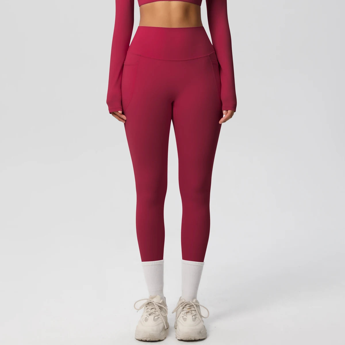 Second Skin Leggings - Pocket High Waist Blue