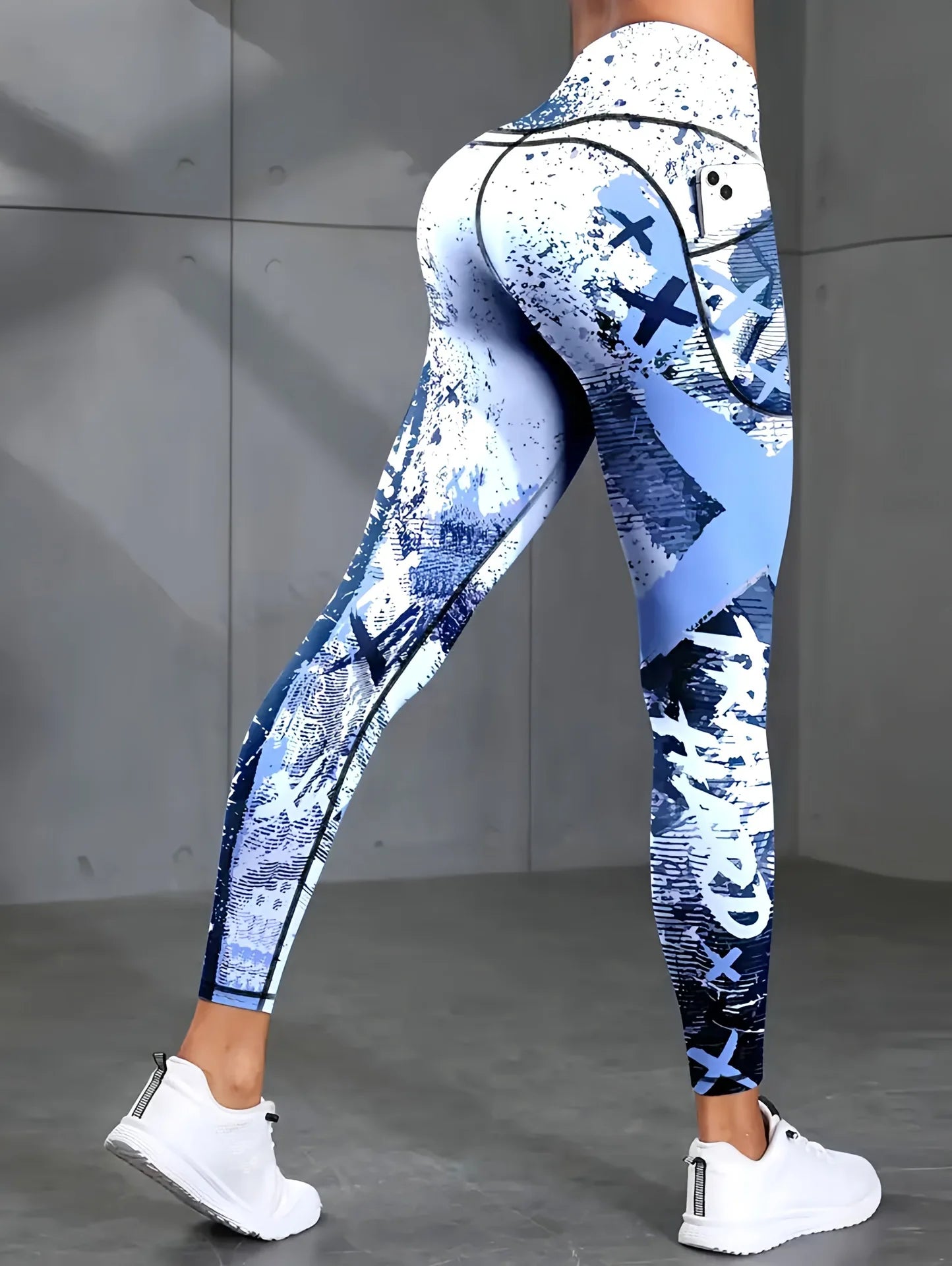 Second Skin Leggings - Patchwork Print
