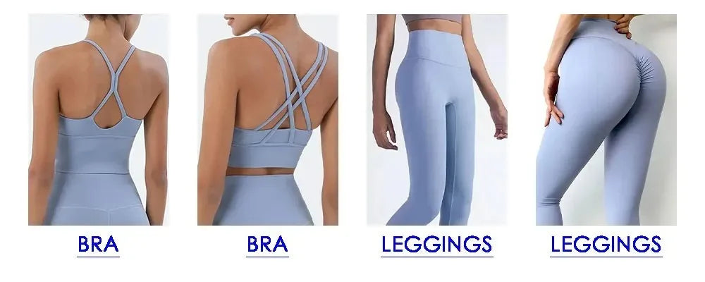2 Piece Yoga Set | High Waist Booty Lift Gym Outfit