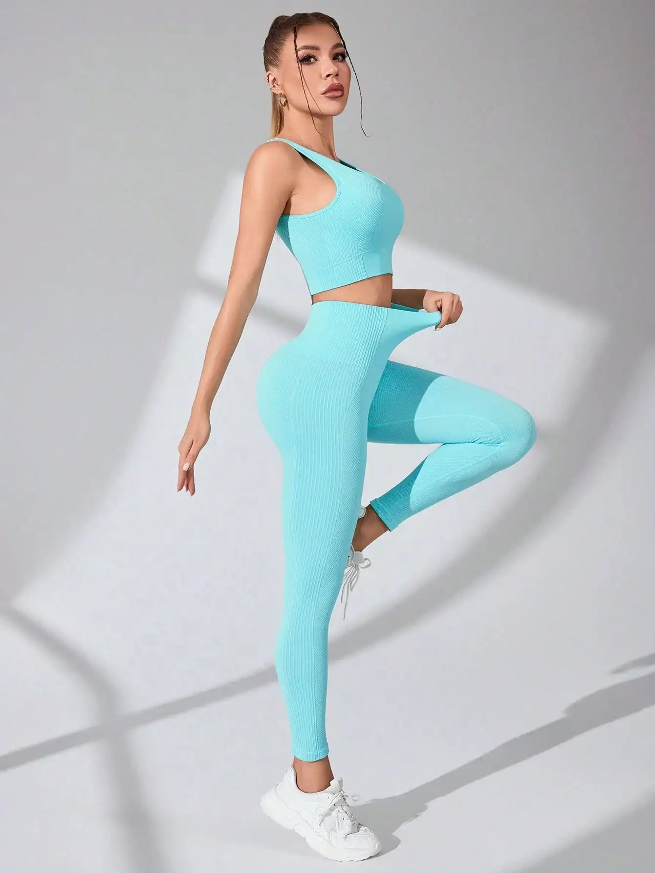 Curve & Flow Set - Cross Strap Tummy Control