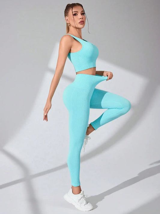Curve & Flow Set - Cross Strap Tummy Control