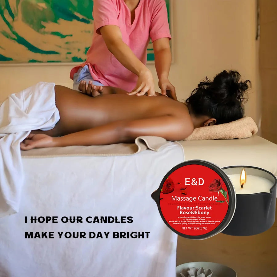 EVODUCK Luxury Massage Oil Candle | Stress Relief Aromatherapy