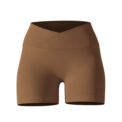 Womens High Waist Gym Running Shorts Seamless Scrunch Butt Fitness Workout