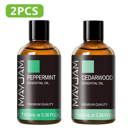 1MAYJAM Essential Oils 100ML Aromatherapy Pure Essential Oil for Diffuser Burner