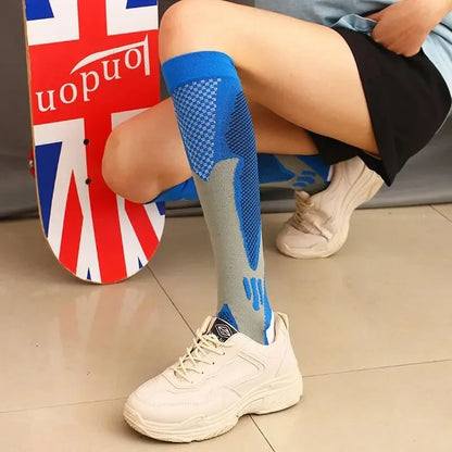 Womans Mens Running Compression Socks Unisex 20-30mmHg Sport Pain Relief Black