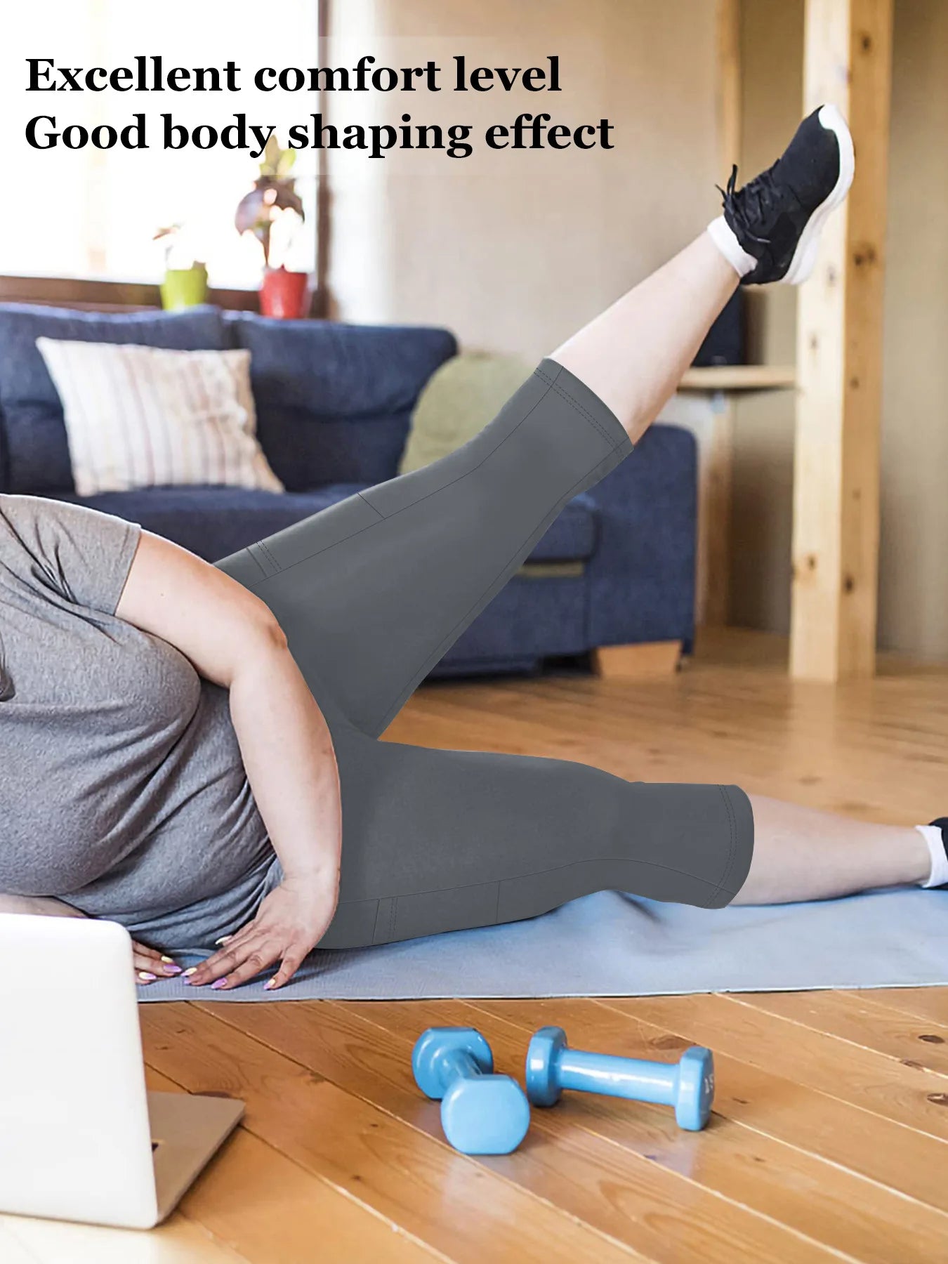 Sculpt & Flow Leggings - Plus Size Capri Black