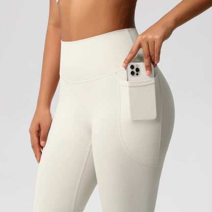 Second Skin Leggings - Pocket High Waist Blue