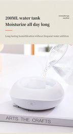 200ML Aroma Diffuser Essential Oil Lamp – Portable USB Design  Air Humidifier with Color Flame Night Light