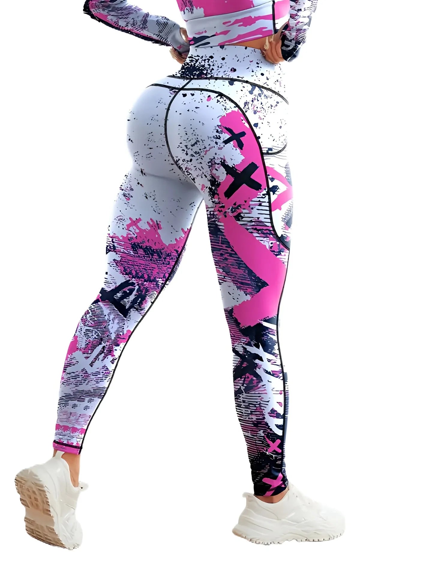 Second Skin Leggings - Patchwork Print