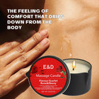 EVODUCK Luxury Massage Oil Candle | Stress Relief Aromatherapy