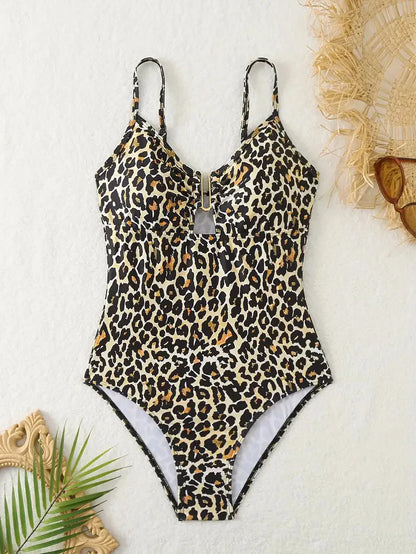 Heatwave Curve - Strappy Backless Leopard