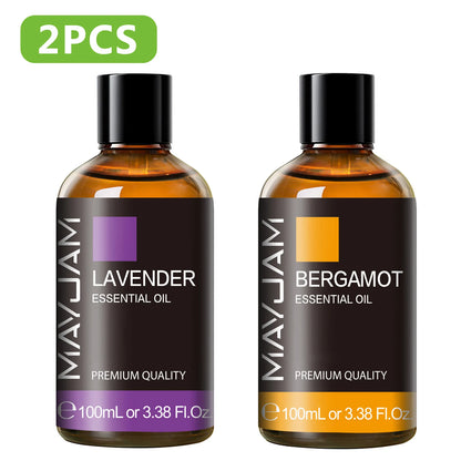 1MAYJAM Essential Oils 100ML Aromatherapy Pure Essential Oil for Diffuser Burner