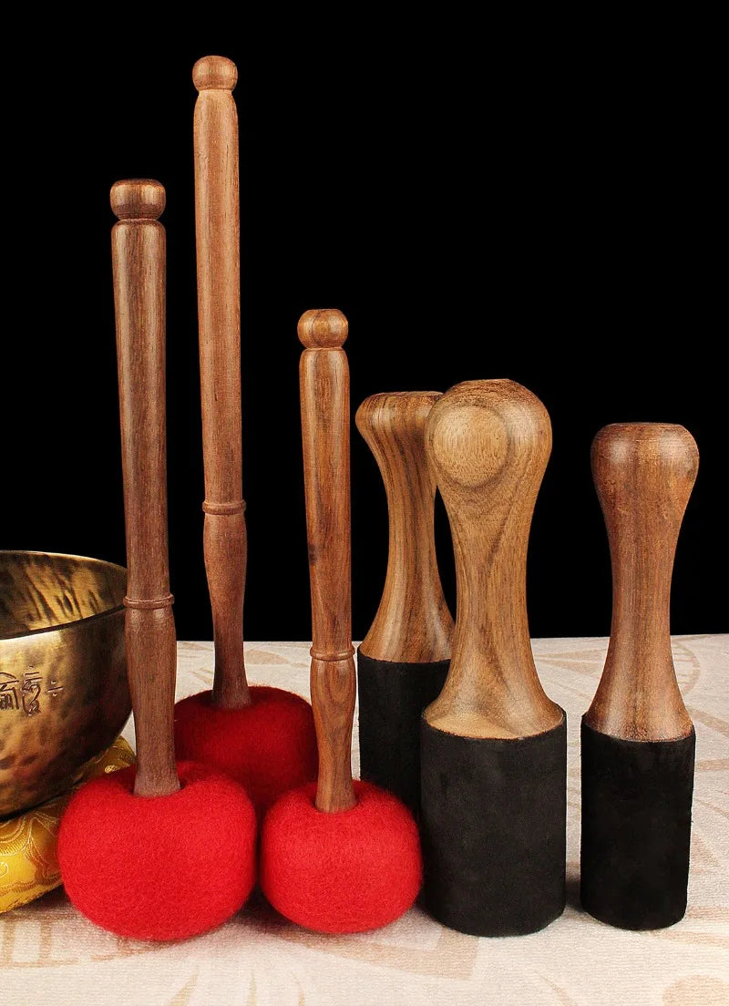 Singing Bowl Mallet | Wooden Wool Felt Stick for Meditation
