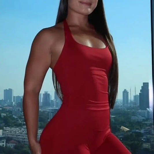 Women Halter Gym Top Push Up Sports Bra Yoga Fitness Tennis Tank Top