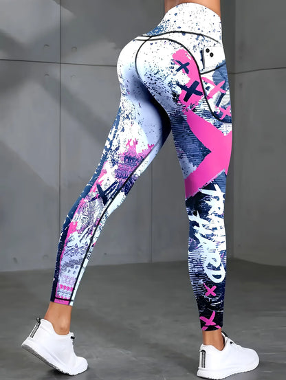 Second Skin Leggings - Patchwork Print