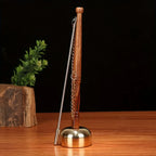 Tibetan Meditation Hand Bell | Brass Prayer Bell with Wooden Handle