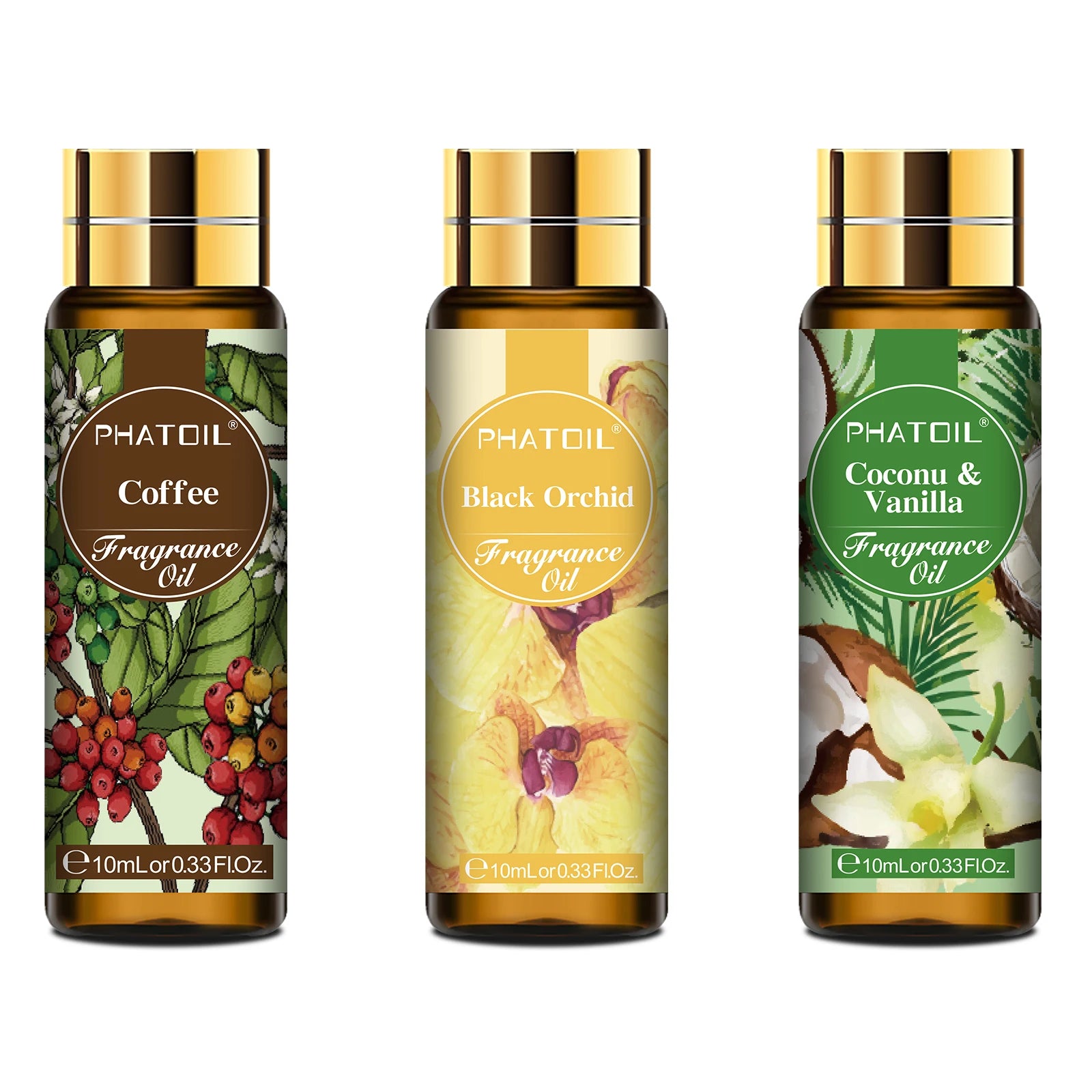 PHATOIL 10ml Fragrance Oil | Coconut Vanilla Aromatherapy Diffuser Oil