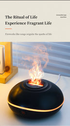 200ML Aroma Diffuser Essential Oil Lamp – Portable USB Design  Air Humidifier with Color Flame Night Light