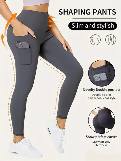 Contour Fit Leggings - Deep Pocket Shaping Black