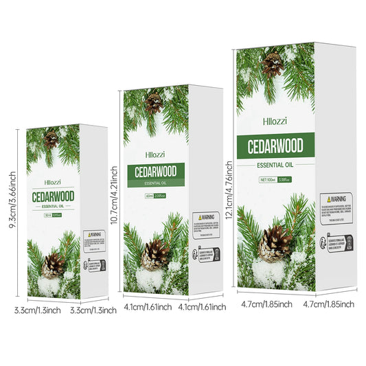 Cedarwood Essential Oil | Pure Plant Aromatherapy Oil for Diffuser, Humidifier & Soap
