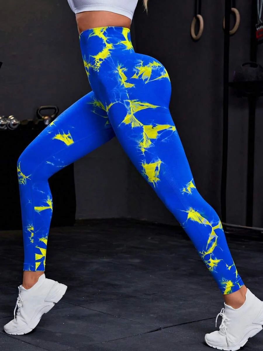 Second Skin Leggings - Seamless Multicolor Pattern