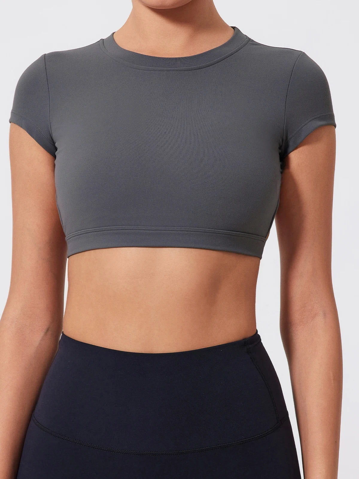 Ladies Sports Top | Backless Yoga Crop Activewear
