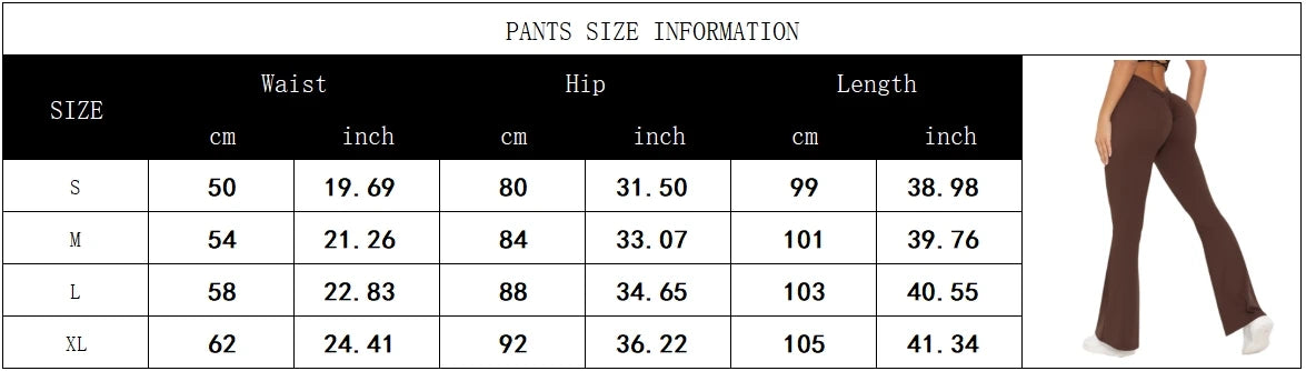 Contour Fit Leggings - Scrunch Shaping Flare