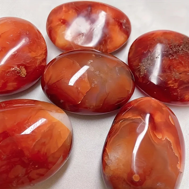 Carnelian Palm Stone | Chakra Crystal for Meditation & Healing