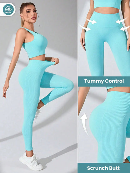 Curve & Flow Set - Cross Strap Tummy Control