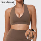 Hearuisavy Yoga Sports Bra | Women’s Breathable Gym Fitness Top