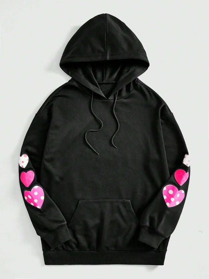 Women’s Cute Horror Bear Hoodie Pink Oversized Streetwear Hoodie
