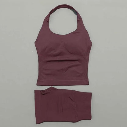 Curve & Flow Set - Seamless Halter Neck