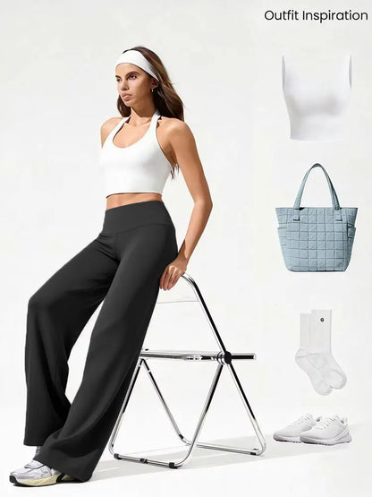 Sculpt & Flow Leggings - Wide Leg Black