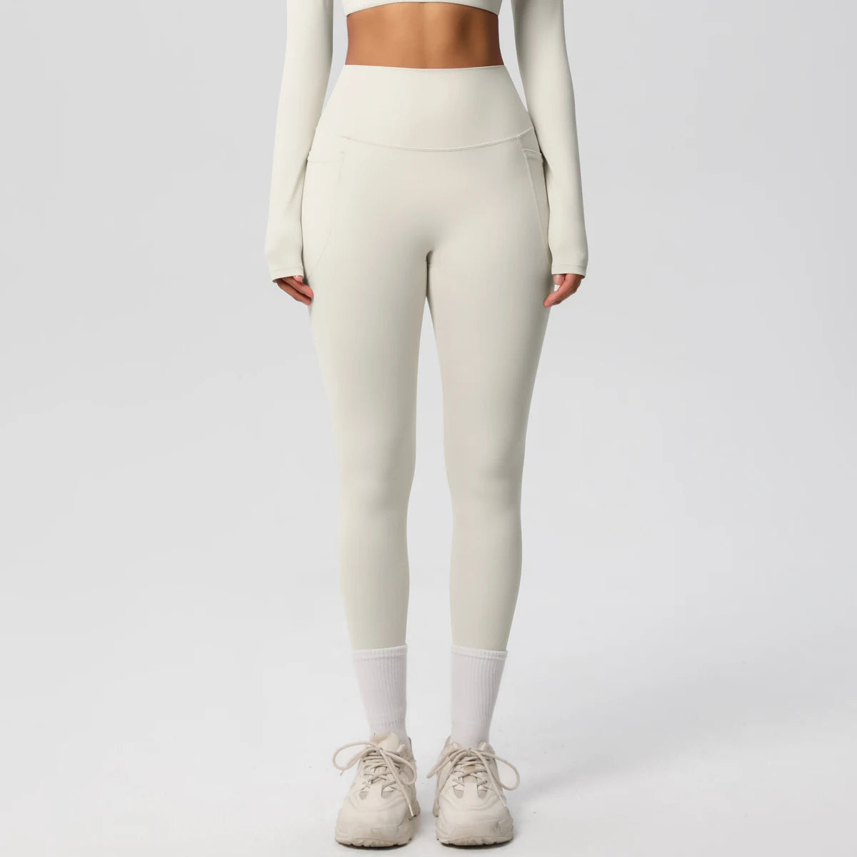 Second Skin Leggings - Pocket High Waist Blue