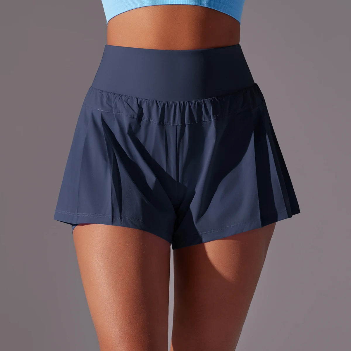 Women 2in1 Gym Running Shorts Quick Dry Workout Fitness Sports Shorts Pocket