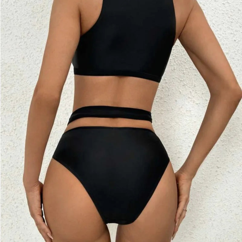 Coastline Aura - Black Mesh Two-Piece