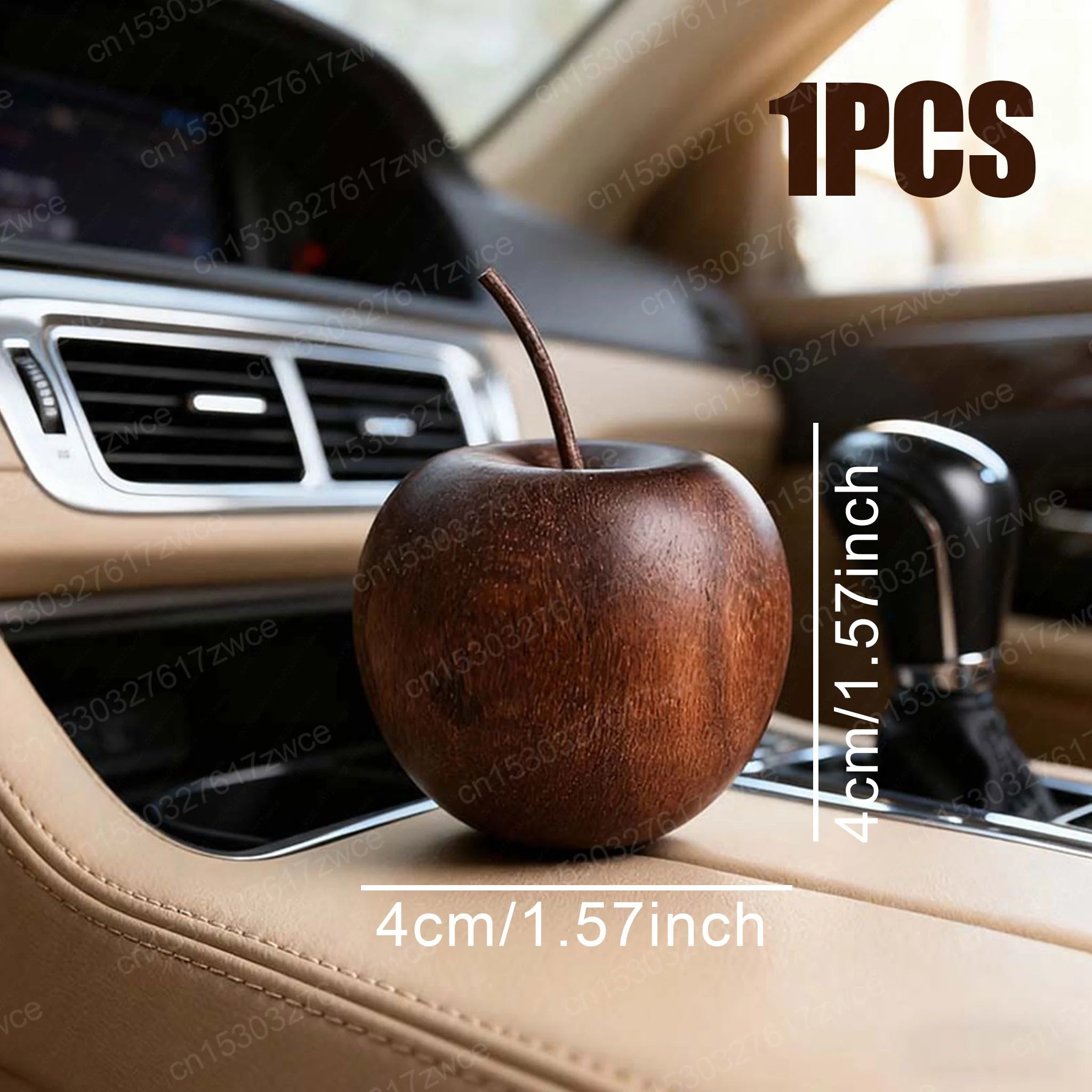 Natural Wood Apple Aroma Diffuser – Essential Oil Scent Decor