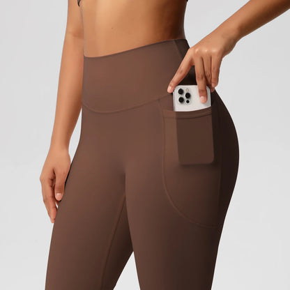 Second Skin Leggings - Pocket High Waist Blue