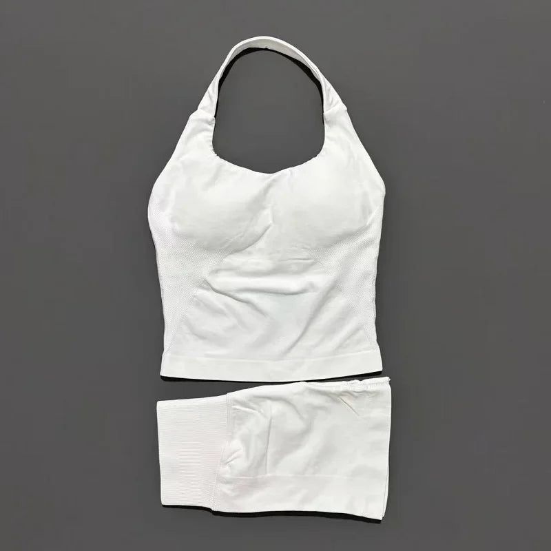 Curve & Flow Set - Seamless Halter Neck