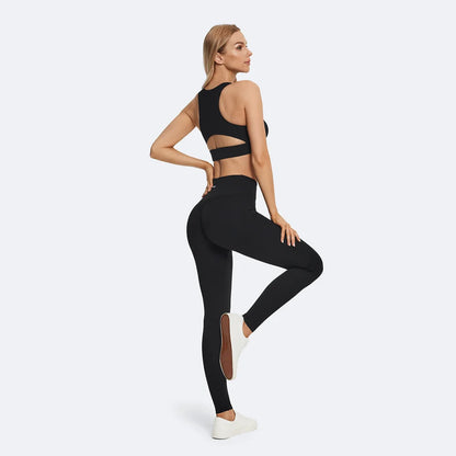 Women High Impact Sports Bra Push Up Shockproof Gym Workout Yoga Crop Top