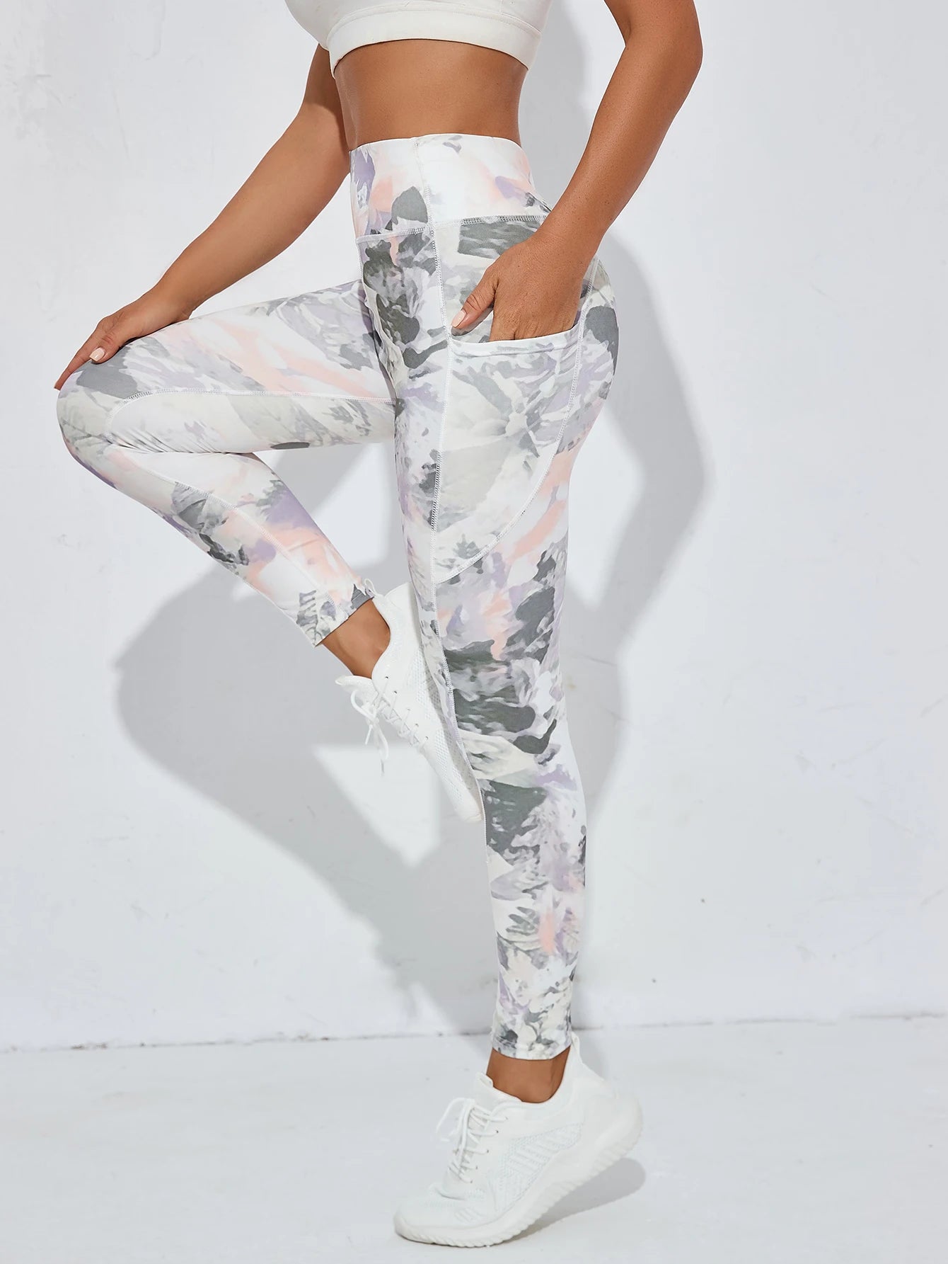Second Skin Leggings - Multicolor Pattern