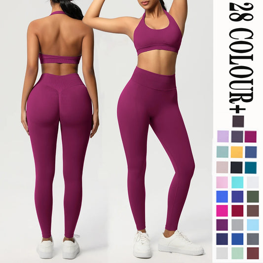 2 Piece Yoga Set Women | Push Up Gym Outfit