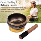Tibetan Singing Bowl Set 5 Inch | Handmade Meditation Sound Bowl