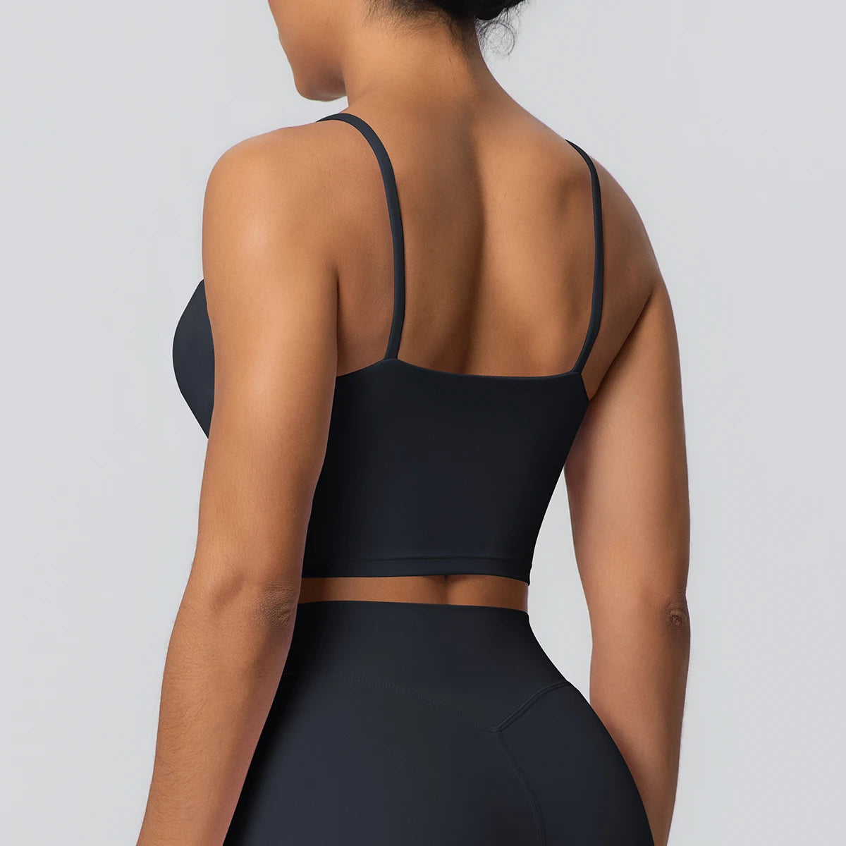 Women Backless Sports Bra Naked Feel Yoga Gym Workout Padded Top